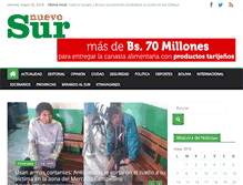 Tablet Screenshot of diarionuevosur.com